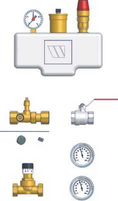 Bosch / Junkers Zubehör Solewaermepumpen Nr. 1121 Heizkreissystempaket, 170 x 275 x 350 mm Bild 2