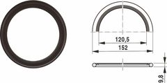 Bosch / Junkers Dichtring everp, 120 x 152 x 10 mm Bild 1