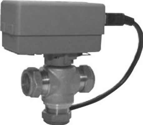 Bosch / Junkers Warmwasser-Umschaltventil WWV 22-1 22 mm, Kvs=4,5, inklusive Motor Bild 2