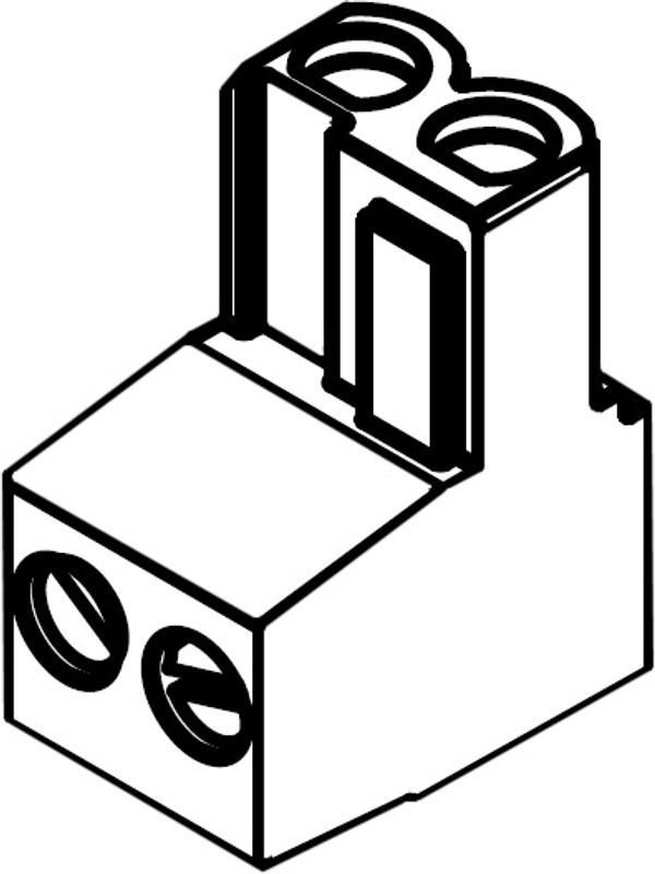 Bosch / Junkers Anschlussklemme 2-pol orange (5 Stück), Farbe orange Bild 1