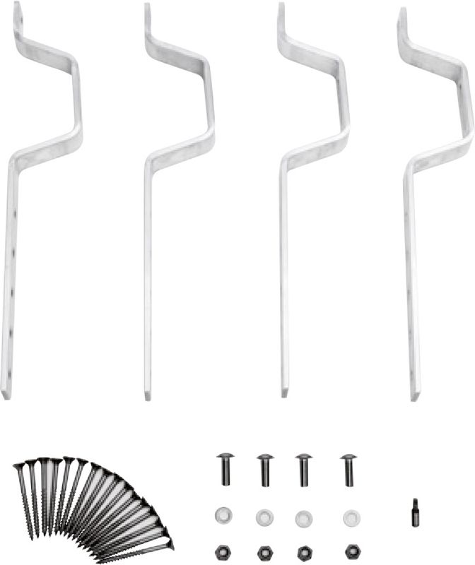 Bosch / Junkers Zubehör Flachkollektoren FKA 9-2 Dachanbindung Schiefer / Schindel, 4 Stück, Farbe grau Bild 1