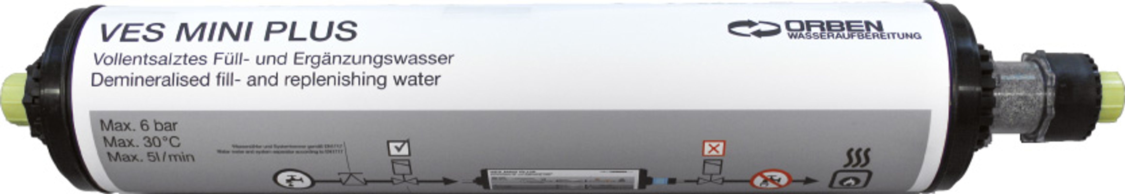 Bosch / Junkers Entsalzungspatrone VES Mini Plus, zur Vollentsalzung, 3500 L* dH Bild 1