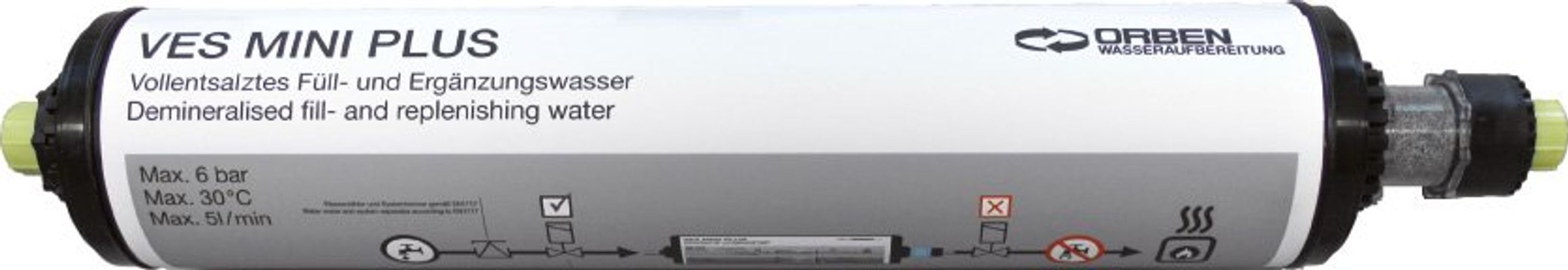 Bosch / Junkers Entsalzungspatrone VES Mini Plus, zur Vollentsalzung, 3500 L* dH Bild 2