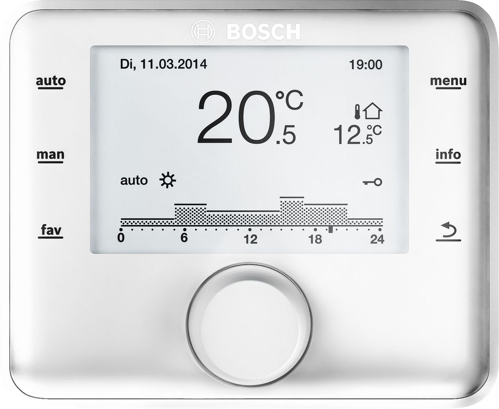 Bosch / Junkers aussentemperaturgef. Regler CW 400, für bis 4 Heizkreise und 2 WW-Ladekreise Bild 1