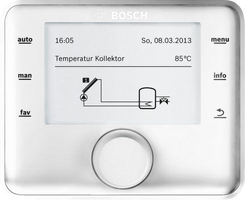 Bosch / Junkers Solar-Autarkregler CS 200, oder Bedienteil, für FlowFresh und TS...-3, Farbe weiß Bild 2