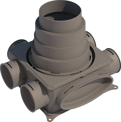 Bosch / Junkers Zubehör Wohnungslüftung VK 125-B Luftverteilkasten Kunststoff 1-lagig Bild 2
