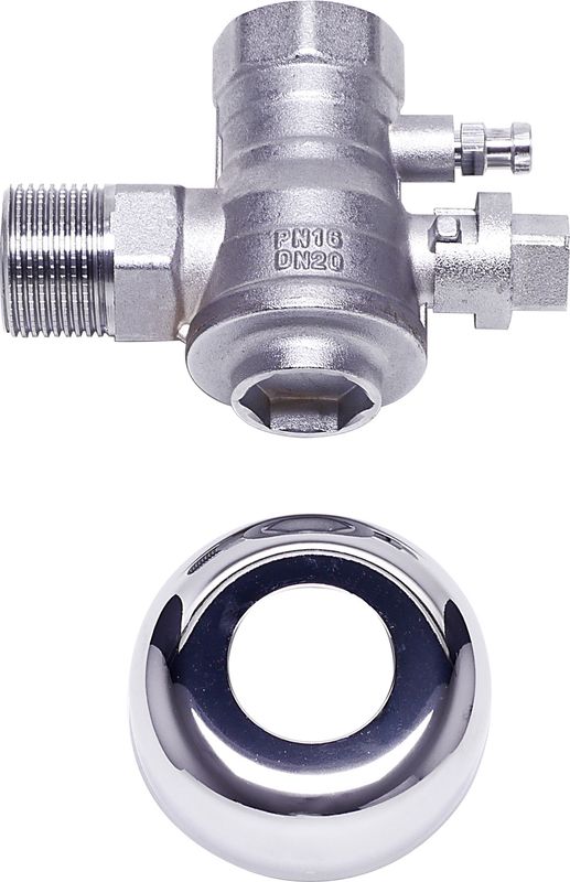 Bosch / Junkers Wartungshahn Nr. 440/1, 3/4" Eckform, mit Rosette Bild 1