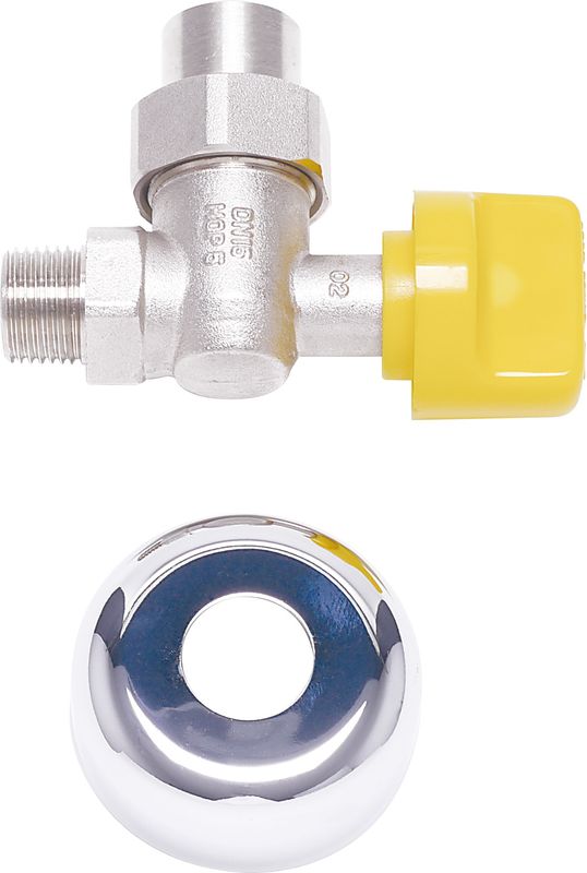 Bosch / Junkers Gashahn Nr. 440/11, 1/2" Eckform, mit Rosette Bild 1