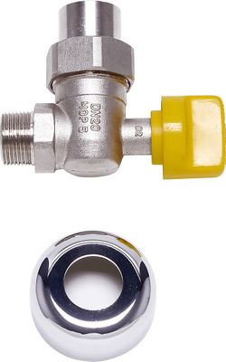 Bosch / Junkers Gashahn Nr. 440/12, 3/4" Eckform, mit Rosette Bild 2