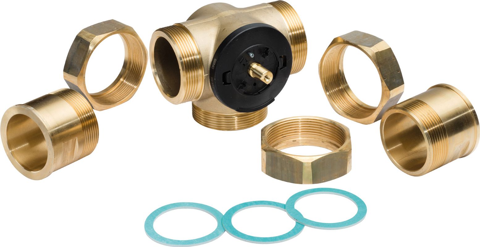 Bosch / Junkers Zubehör für Solewaermepumpen WWV40-2 3-Wege-Mischventil DN 40 Kvs=65, 2 1/4", 95 x 135 x 325 mm Bild 1