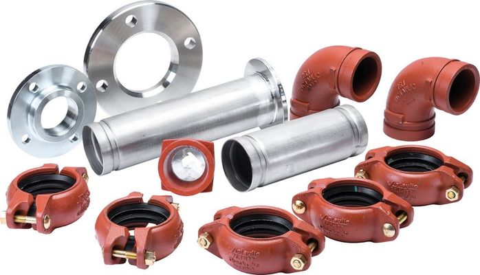Bosch / Junkers Zub. Solewaermepumpen Anschluss-Set 4 Vor-/Rücklauf Sole seitlich T640...800-2, 220 x 285 x 385 mm Bild 2
