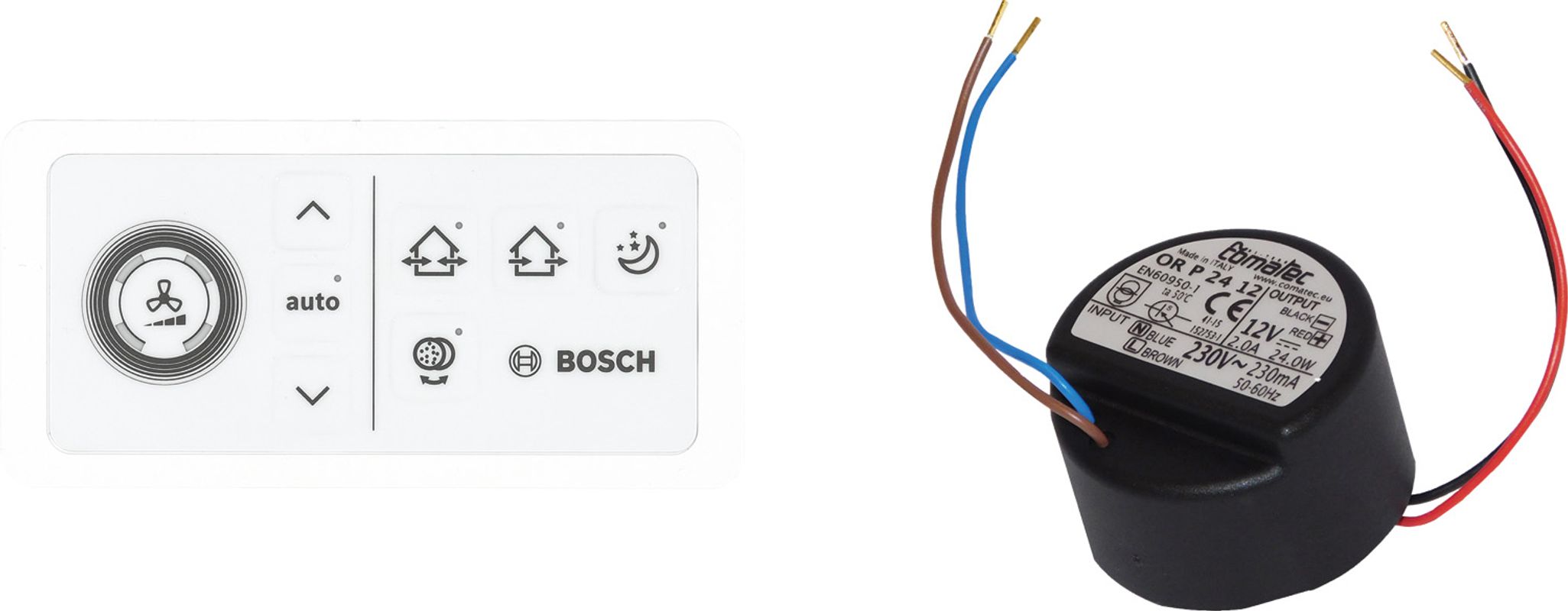 Bosch / Junkers Zub. dezentraler Lüftung CV 40 H / U Lüftungsregler, mit Unterputznetzteil Bild 1