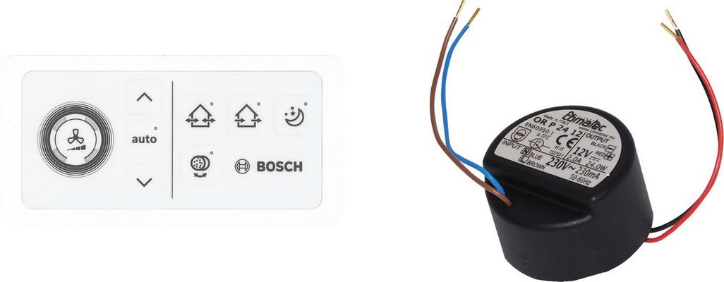 Bosch / Junkers Zub. dezentraler Lüftung CV 40 H / U Lüftungsregler, mit Unterputznetzteil Bild 2