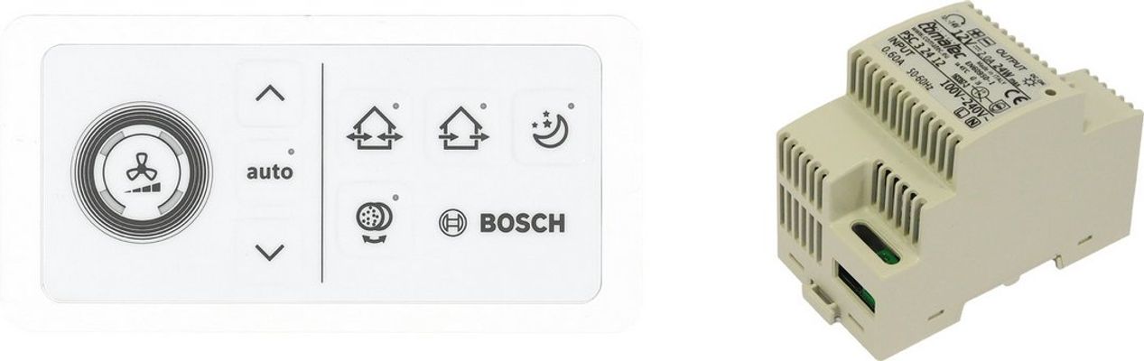 Bosch / Junkers Zub. dezentraler Lüftung CV 40 H / H Lüftungsregler, mit Hutschienennetzteil Bild 2