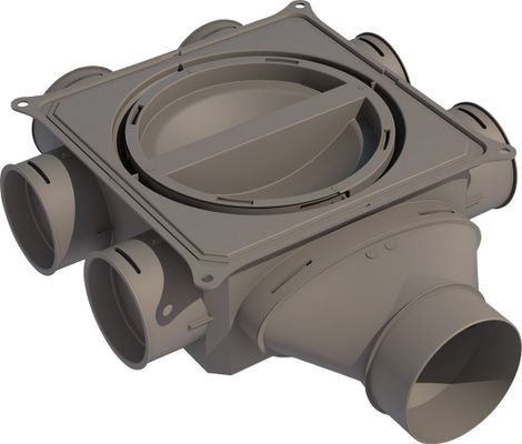 Bosch / Junkers Zubehör Wohnungslüftung VK 125-1S Luftverteilkasten Kunststoff, seitlich Bild 2
