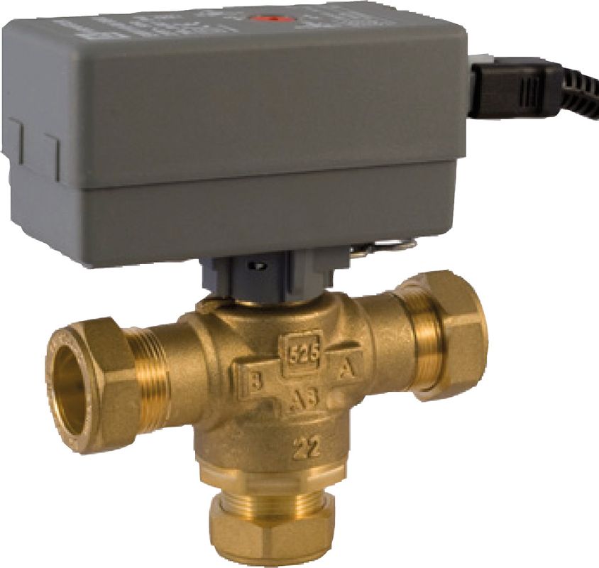 Bosch / Junkers Warmwasser-Umschaltventil WWV28-1, 28 mm, Kvs = 6,5 im Verteilmodus Bild 1