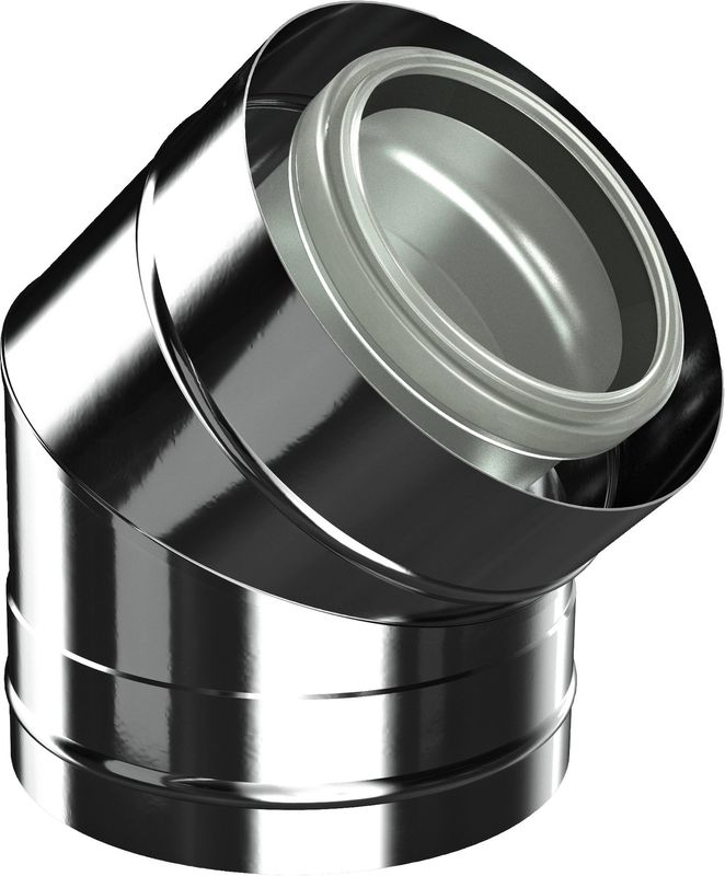 Bosch / Junkers Abgaszubehör FC-CE200-45 Bogen 45 Gr, d:200/300 mm, Farbe silberfarben Bild 1