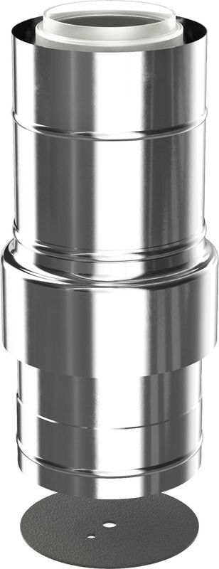 Bosch / Junkers Zuluftstutzen konzentrisch 110/160 mm, Farbe silberfarben Bild 1