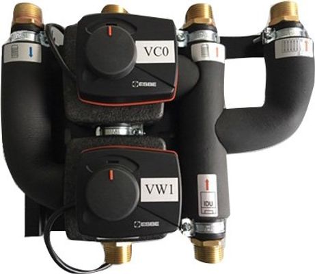 Bosch / Junkers Anschlussgruppe VC0-VW1, mit 2 Umschaltventilen, 200 x 310 x 460 mm Bild 2