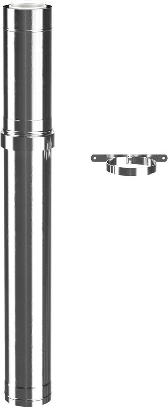 Bosch / Junkers Dachdurchführung 110/160 mm, DN 110 / 160, Farbe silberfarben Bild 1