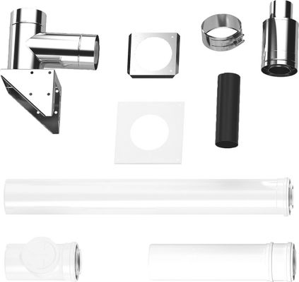 Bosch / Junkers Abgaszubehör FC-Set80-C53x, hinten Grundbausatz C53x, d:80 / 125 mm, Fassade Bild 2