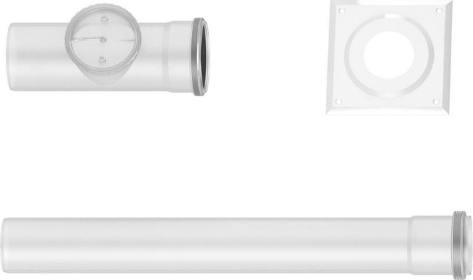 Bosch / Junkers Abgaszubehör FC-Set80-B23 (hinten) Grundbausatz B23P d:80 mm, waagerecht Bild 2