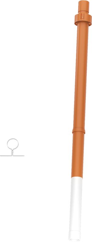 Bosch / Junkers Abgaszubehör FC-Set80-C33x (oben) Grundbausatz C33x, 1,5m, d:80 / 125 mm, Farbe rot Bild 1