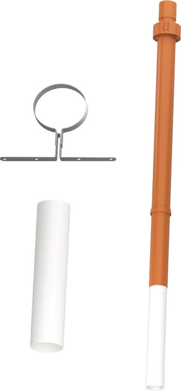 Bosch / Junkers Grundbausatz C33x, 110/160 mm, oben, DN 110 / 160, Farbe rot Bild 1