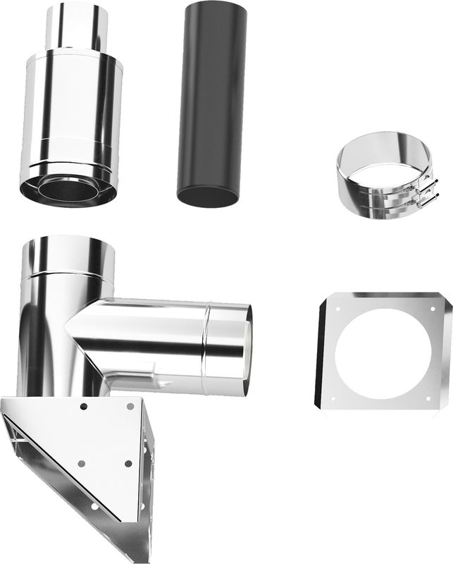 Bosch / Junkers Abgaszubehör FC-Set110-C(13)3x Grundbausatz C(13)3x, d:110 / 160 mm Bild 1