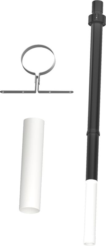 Bosch / Junkers Grundbausatz C33x, 110/160 mm, oben, DN 110 / 160, Farbe schwarz Bild 1