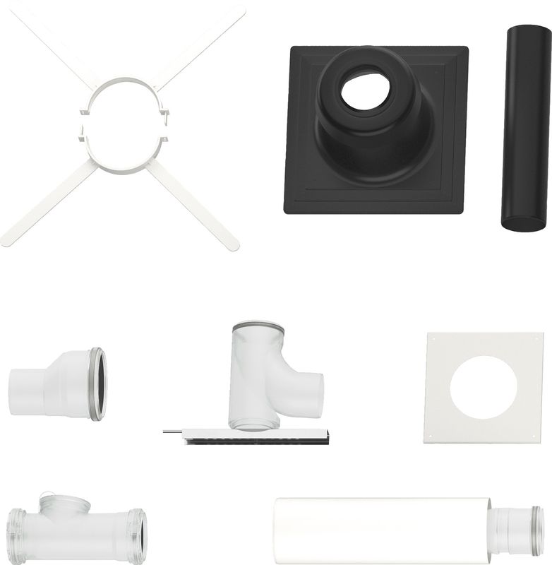 Bosch / Junkers Abgaszubehör FC-Set110-B53 Grundbausatz B53, Kunststoff, d:110 mm Bild 1