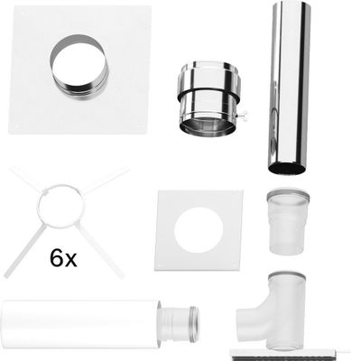 Bosch / Junkers Abgaszubehör FC-Set125-C93x Gbsatz Kaskade C93x im Schacht, d:125 mm Bild 2