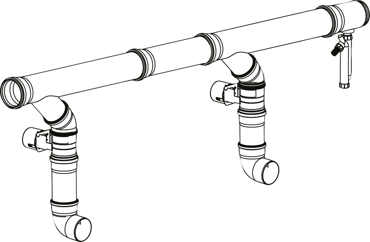 Bosch / Junkers Abgaszubehör FC-CS105 / Set Abgaskaskade, mit CO-Sensor und UX15, DN 160 Bild 1