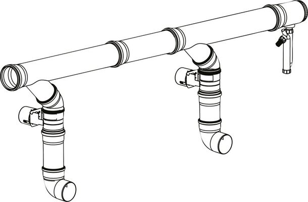Bosch / Junkers Abgaszubehör FC-CS105 / Set Abgaskaskade, mit CO-Sensor und UX15, DN 160 Bild 2