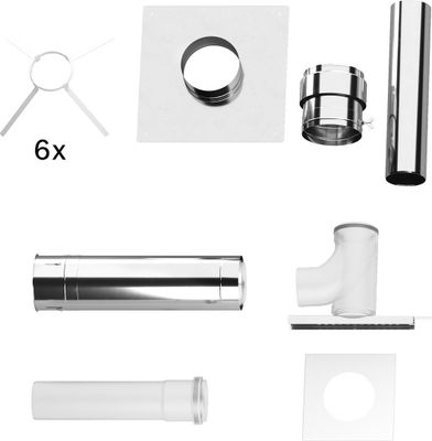 Bosch / Junkers Abgaszubehör FC-Set160 Gbsatz Kaskade B23P im Schacht, d:160 mm Bild 2