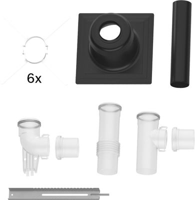 Bosch / Junkers Abgaszubehör FC-Set80-C(14)3x Grundbausatz C(14)3x, starr, d:80 mm Bild 2