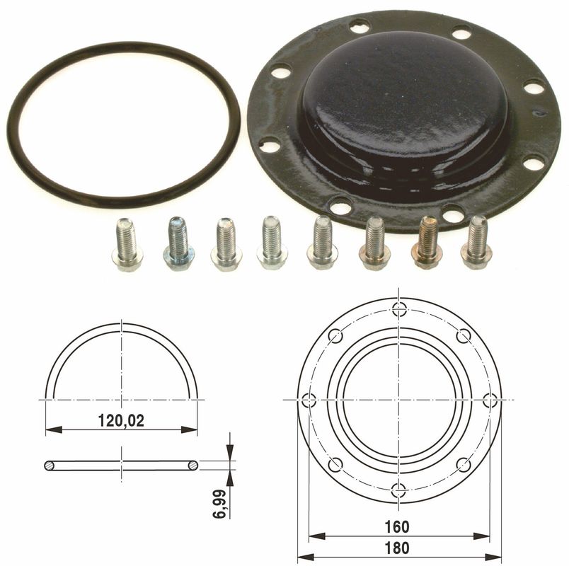 Bosch / Junkers Handlochdeckel everp, DN 120 Bild 1