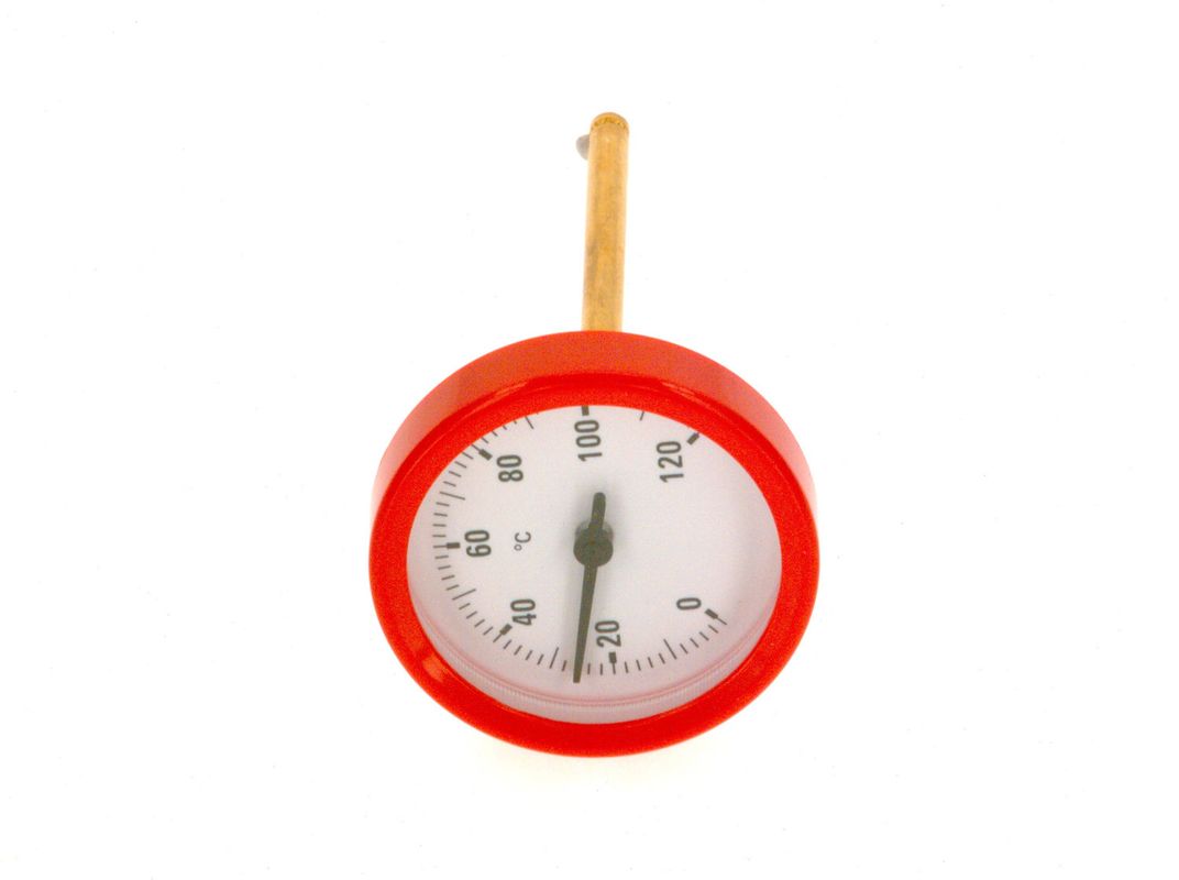 Bosch / Junkers Thermometer rot NG50, 0-120°C, Farbe rot Bild 1