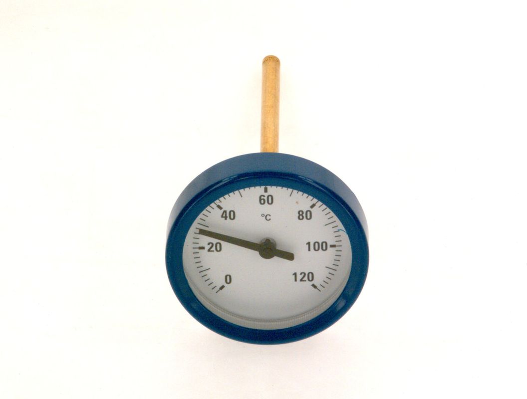 Bosch / Junkers Thermometer blau NG50, 0-120°, Farbe blau Bild 1