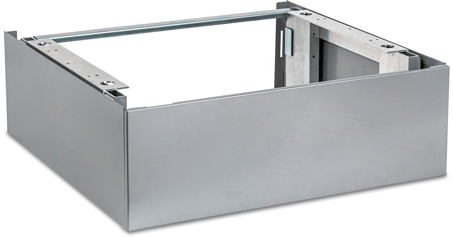 Bosch / Junkers Zubehör, für Solewaermepumpen Podest silber 200 mm (für Glas-Design), 220 x 575 x 600 mm, Farbe silberfarben Bild 1