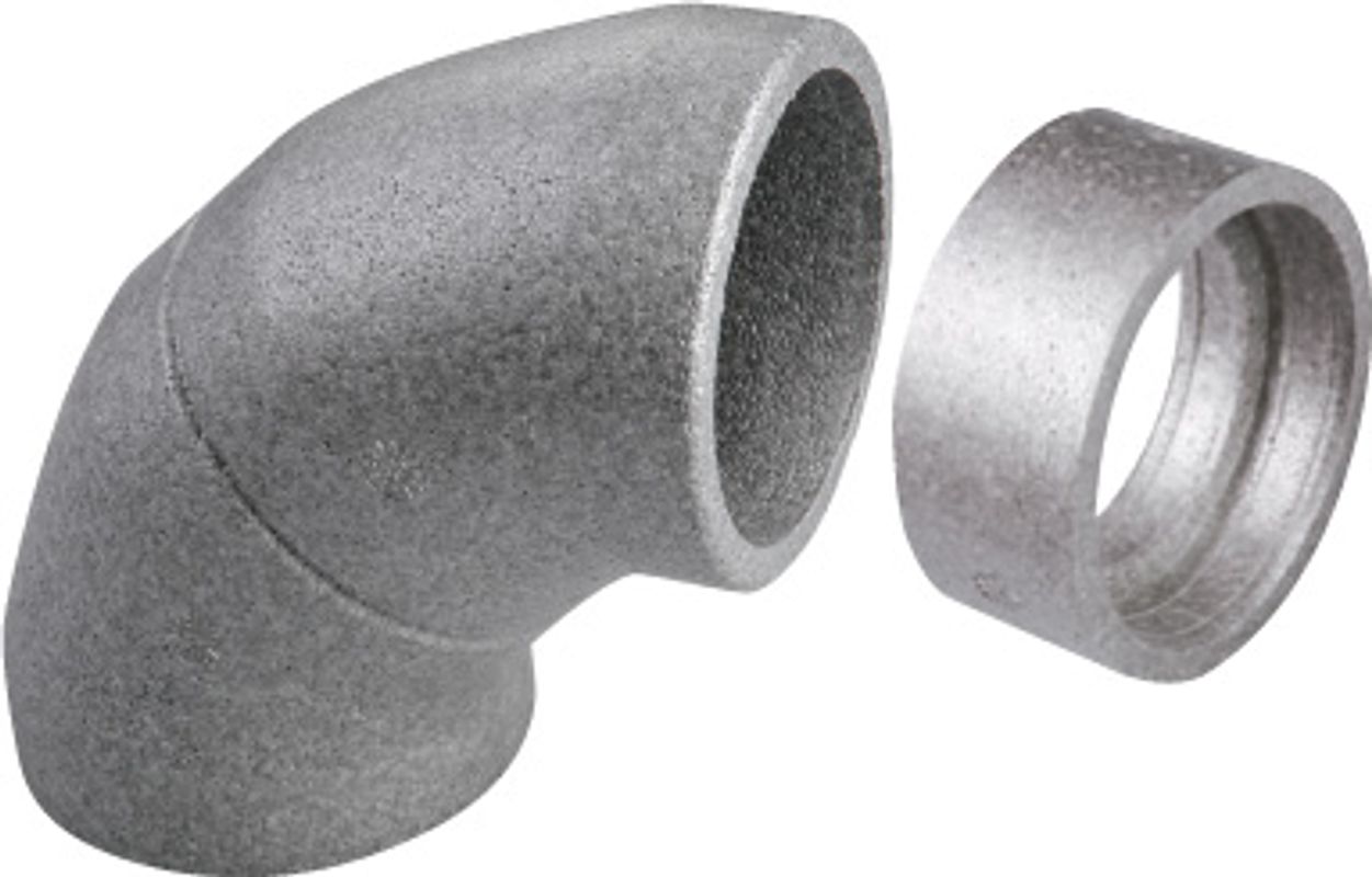 Bosch / Junkers Zubehör Wohnungslüftung BEPP 125-1 Bogen 90grd, teilbar auf 2 x 45grd, d:125 Bild 1