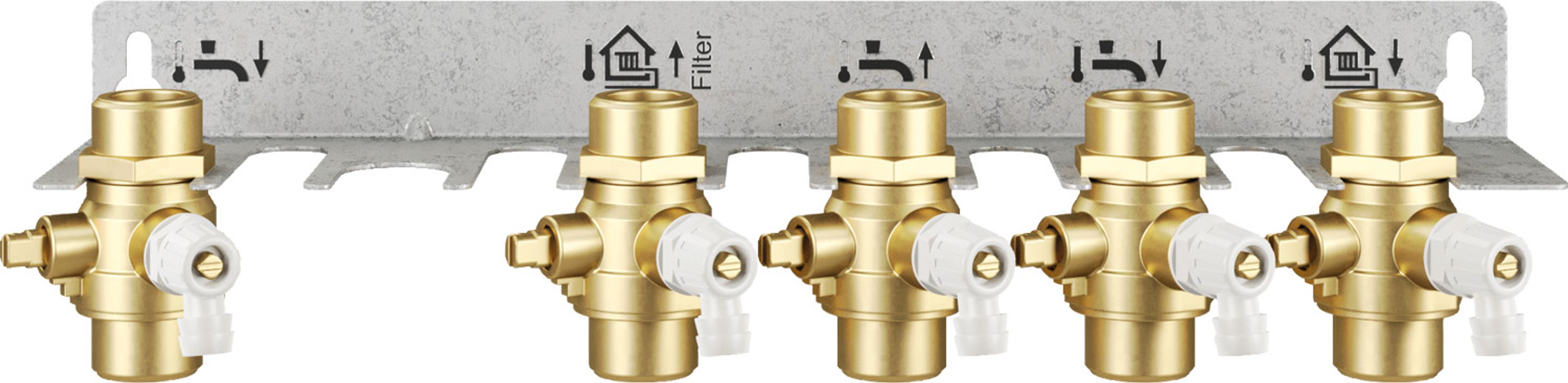 Bosch / Junkers Montageplatte Basismodul, für F7002 S FWM, 5 Kugelhaehne Bild 1
