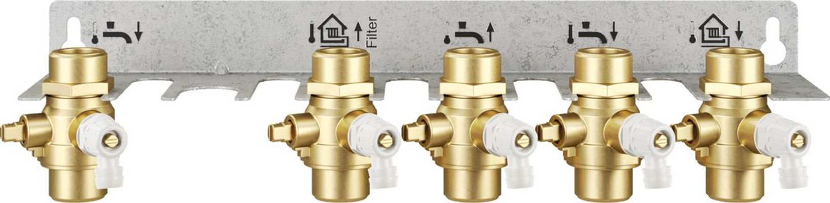 Bosch / Junkers Montageplatte Basismodul, für F7002 S FWM, 5 Kugelhaehne Bild 2