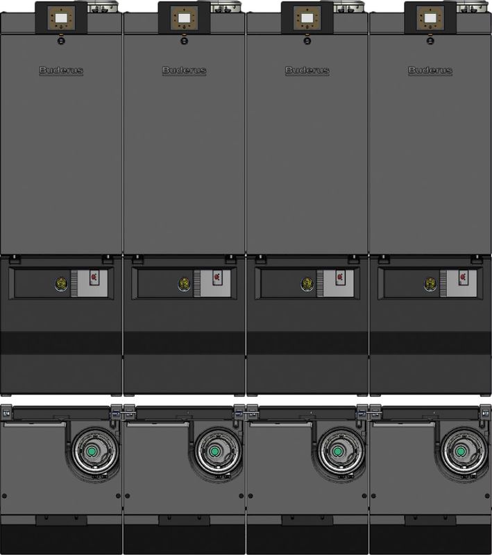 Bosch / Junkers Installationszub. TL4, ohne Weiche Anschlussset, für 4 Kaskade GC7000 WP Bild 1