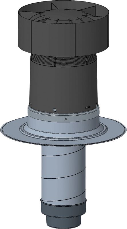 Bosch / Junkers Zubehör Wohnungslüftung DDF-F160 Dachdurchführung Flachdach, DN 160 Bild 1