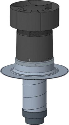 Bosch / Junkers Zubehör Wohnungslüftung DDF-F160 Dachdurchführung Flachdach, DN 160 Bild 2