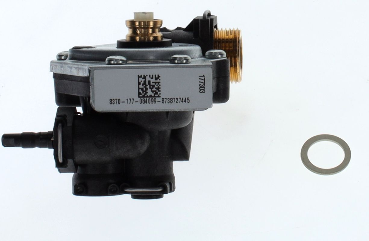 Bosch / Junkers Wasserarmatur (schwarz) (Oval- Membran), Farbe schwarz Bild 1
