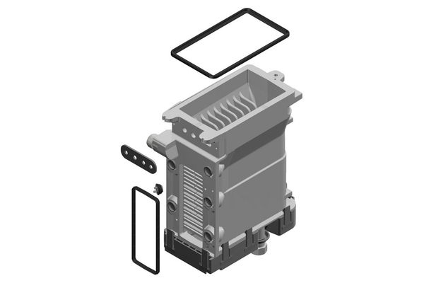Bosch / Junkers Wärmetauscher basic, Farbe grau Bild 2