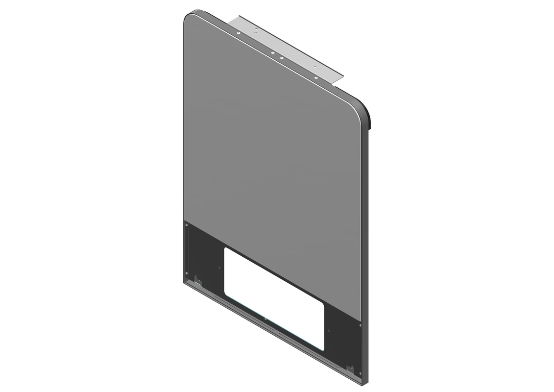 Bosch / Junkers Vorderwand Bosch oben weiss (Glas), Farbe weiß Bild 1