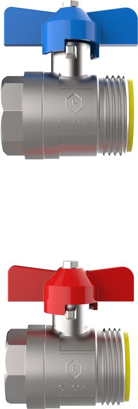Bosch / Junkers Zubehör, für Wohnungsstationen Kugelhahnset 3/4" horizontal Bild 1